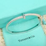 Tiffany and Co TIFFANY T T1 Narrow Diamond Hinged Bangle - Image 2