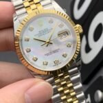 [Super Clone] Rolex Datejust 36 mm Jubilee Fluted Bezel White mother of pearl Dial 126233 - Image 4