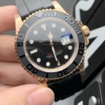 Rolex Yacht Master 40 mm Oysterflex Black ceramic Bezel Intense black Dial 126655 - Image 3