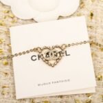CHANEL 25P CC Heart Necklace - Image 4