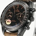 Omega Speedmaster Dark Side Of The Moon Apollo 8 44mm Black Ceramic On Leather Strap Black Dial - Image 3