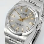 [Super Clone] Rolex Oyster Perpetual 41 mm Oyster Trapeze Bezel Silver Dial 134300 - Image 2