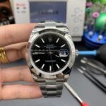 [Super Clone] Rolex Datejust 41 mm Oyster Smooth Bezel Bright black Dial 126300 - Image 2