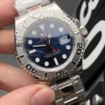 [Super Clone] Rolex Yacht Master 40 mm Oyster Silver Bezel Bright blue Dial 126622 - Image 4