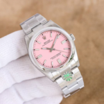 Rolex Oyster Perpetual 41 mm Oyster Trapeze Bezel Candy Pink Dial 134300 - Image 3