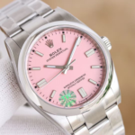 Rolex Oyster Perpetual 41 mm Oyster Trapeze Bezel Candy Pink Dial 134300 - Image 2