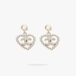 CHANEL CC Pearl Heart earrings