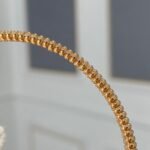 Van Cleef and Arpels Perlée diamonds bracelet 1 row medium model - Image 3