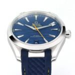Omega Seamaster Aqua Terra 150M 41mm Steel On Rubber Strap Blue Dial - Image 4