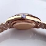 Rolex Daydate 36 mm President Fluted Bezel Rose colour set with diamonds Dial 128235 - Image 5