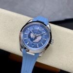 Omega Seamaster Aqua Terra Worldtimer 150M 43mm Steel On Rubber Strap Blue Dial - Image 4