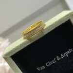 Van Cleef and Arpels Perlée diamonds ring 1 row - Image 3