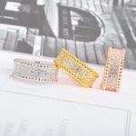 Van Cleef and Arpels Perlée diamonds ring 3 rows - Image 4