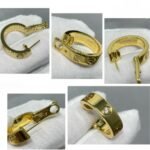 CARTIER LOVE hoop earrings classic model 2 diamonds - Image 3