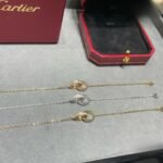 CARTIER LOVE bracelet on chain half-paved - Image 4