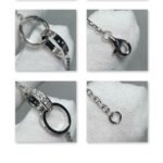 CARTIER LOVE bracelet on chain half-paved - Image 3