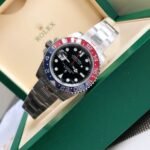 [Super Clone] Rolex GMT Master II 40 mm Oyster Red and blue Bezel Black Dial 126710BLRO - Image 4