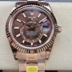 Rolex Sky Dweller 42 mm Oyster Fluted Bezel Chocolate Dial 336935 - Image 2