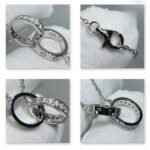 CARTIER LOVE pendant half-paved - Image 3
