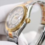 Rolex Sky Dweller 42 mm Oyster Fluted Bezel Intense white Dial 336933 - Image 4