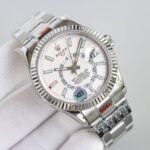 Rolex Sky Dweller 42 mm Oyster Fluted Bezel Intense white Dial 336934 - Image 3