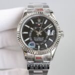 Rolex Sky Dweller 42 mm Oyster Fluted Bezel Bright black Dial 336934 - Image 2