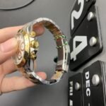 [Super Clone] Rolex Cosmograph Daytona 40 mm Oyster Yellow Bezel White golden counter rings Dial 126503 - Image 6