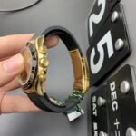 [Super Clone] Rolex Cosmograph Daytona 40 mm Oysterflex Black Bezel Golden black counter rings Dial 126518LN - Image 6