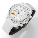 Omega Speedmaster White Side Of The Moon 44mm White Ceramic On Leather Strap White Dial - Image 2