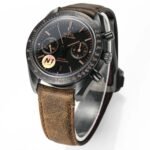 Omega Speedmaster Dark Side Of The Moon Apollo 8 44mm Black Ceramic On Leather Strap Black Dial - Image 2