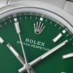 Rolex Oyster Perpetual 36 mm Oyster Trapeze Bezel Green Dial 126000 - Image 4