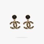 CHANEL CC Chocker Pearl earrings