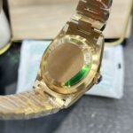 [Super Clone] Rolex Daydate 36 mm President Fluted Bezel Blue ombre set with diamonds Dial 128238 - Image 6