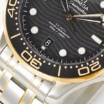 Omega Seamaster Diver 300M 42mm Steel Yellow Gold On Steel Black Dial - Image 5