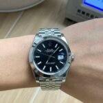 [Super Clone] Rolex Datejust 41 mm Jubilee Smooth Bezel Bright black Dial 126300 - Image 2