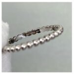 Van Cleef and Arpels Perlée pearls of gold ring small model - Image 3