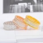Van Cleef and Arpels Perlée diamonds ring 3 rows - Image 6