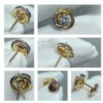 CARTIER Trinity stud earrings 2 diamonds - Image 3