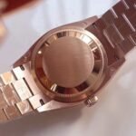 Rolex Daydate 36 mm President Fluted Bezel Brown ombre set with diamonds Dial 128235 - Image 6
