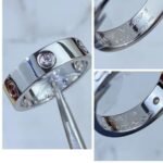 CARTIER LOVE ring classic model 3 diamonds - Image 4