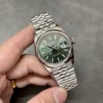 [Super Clone] Rolex Datejust 36 mm Jubilee Domed Bezel Mint green Dial 126200 - Image 10