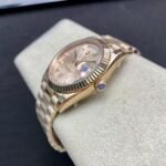 [Super Clone] Rolex Daydate 40 mm President Fluted Bezel Sundust set with diamonds Dial 228235 - Image 7