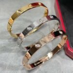 CARTIER LOVE bracelet classic model 4 diamonds - Image 6