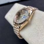 Rolex Daydate 40 mm President Fluted Bezel Chocolate Dial 228235 - Image 7