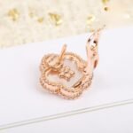 Van Cleef and Arpels Lucky Spring earrings plum blossom - Image 3