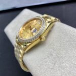 [Super Clone] Rolex Daydate 40 mm President Brilliant diamond set Bezel Champagne colour Dial 228348RBR - Image 8