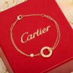 CARTIER LOVE bracelet on chain 2 diamonds - Image 2