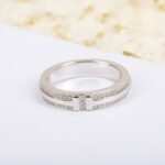 Tiffany and Co TIFFANY T Narrow Pavé Diamond Ring - Image 2