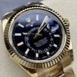 [Super Clone] Rolex Sky Dweller 42 mm Oyster Fluted Bezel Bright black Dial 336938 - Image 6