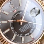 [Super Clone] Rolex Sky Dweller 42 mm Oyster Fluted Bezel Slate Dial 336935 - Image 5